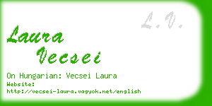 laura vecsei business card